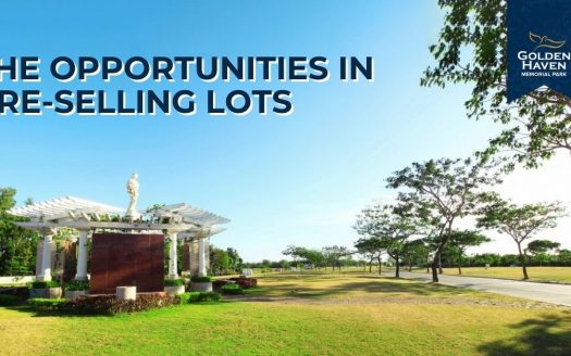 THE OPPORTUNITY IN PRE-SELLING LOTS